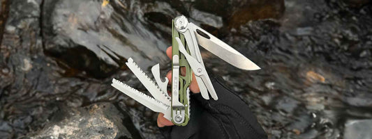XHandle MT-18 lightweight multitool with folding knife and scissors