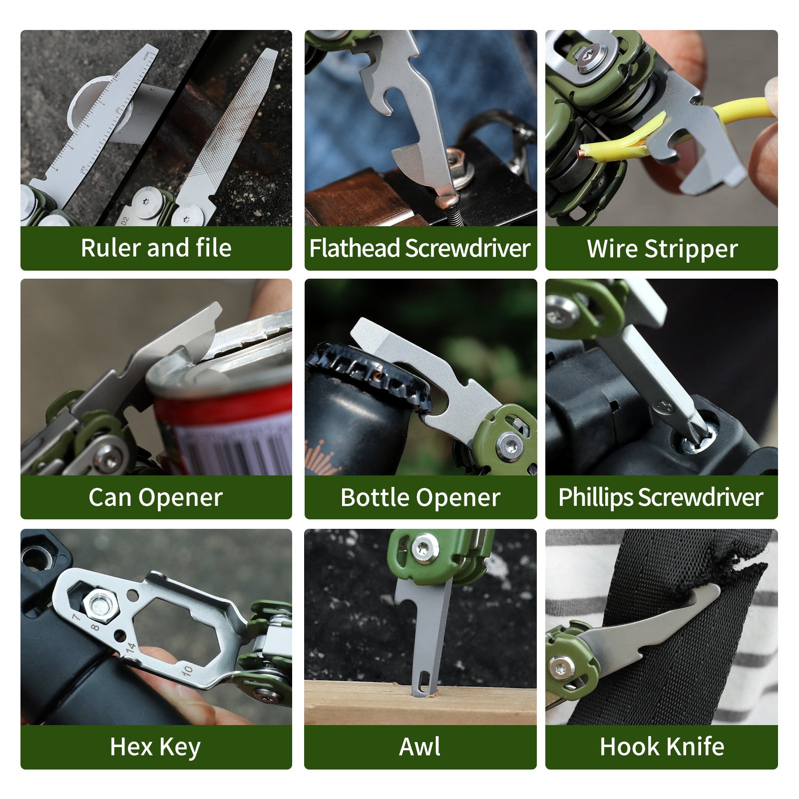 MT-04 19-in-1 Multitool Pliers with D2 Blade for EDC & Outdoor