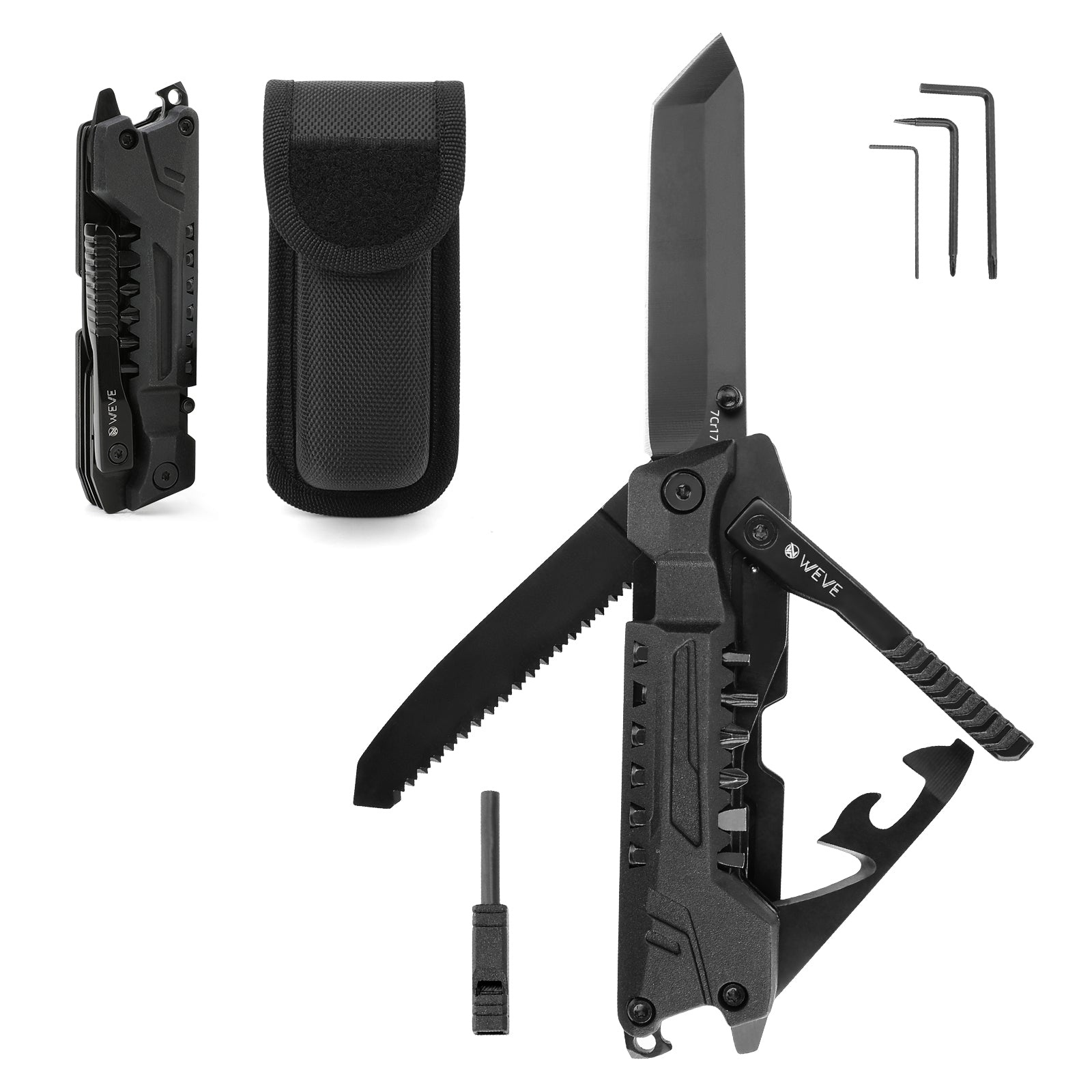 モトラッド マルチツール XHandle MT-35 EDC Multitool with 6-Piece Bit Set - 7Cr17 Blade